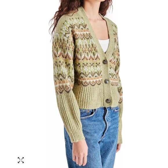 Women's Steve Madden Sage Green Raegan Sweater - Picture 7 of 7